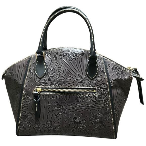 Dooney & Bourke Black Embossed Satchel Disney Aulani NWT - Picture 3 of 16